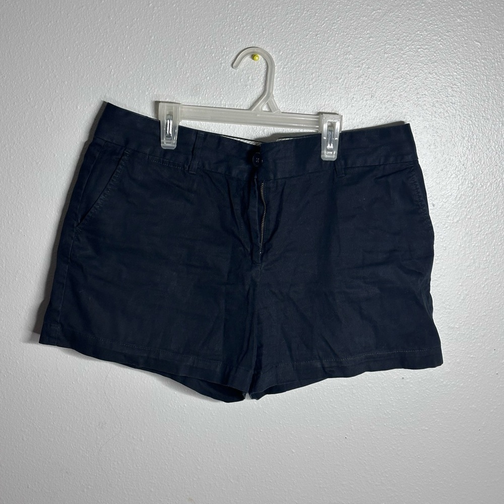 Ann Taylor LOFT Women Black Casual Chino Shorts The Riviera Short size 12